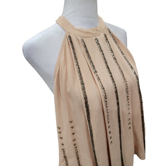 Free People Womens Shimmer and Shine Beaded Tank Top Size XS - Picture 4 of 12